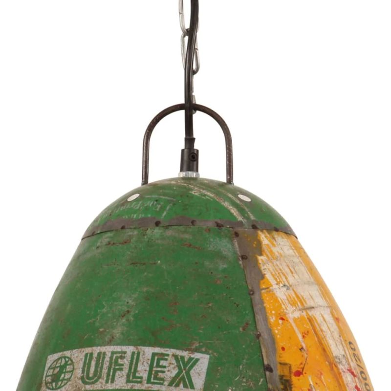 vidaXL griestu lampa, industriāls stils, krāsaina, 25 W, 32 cm, E27