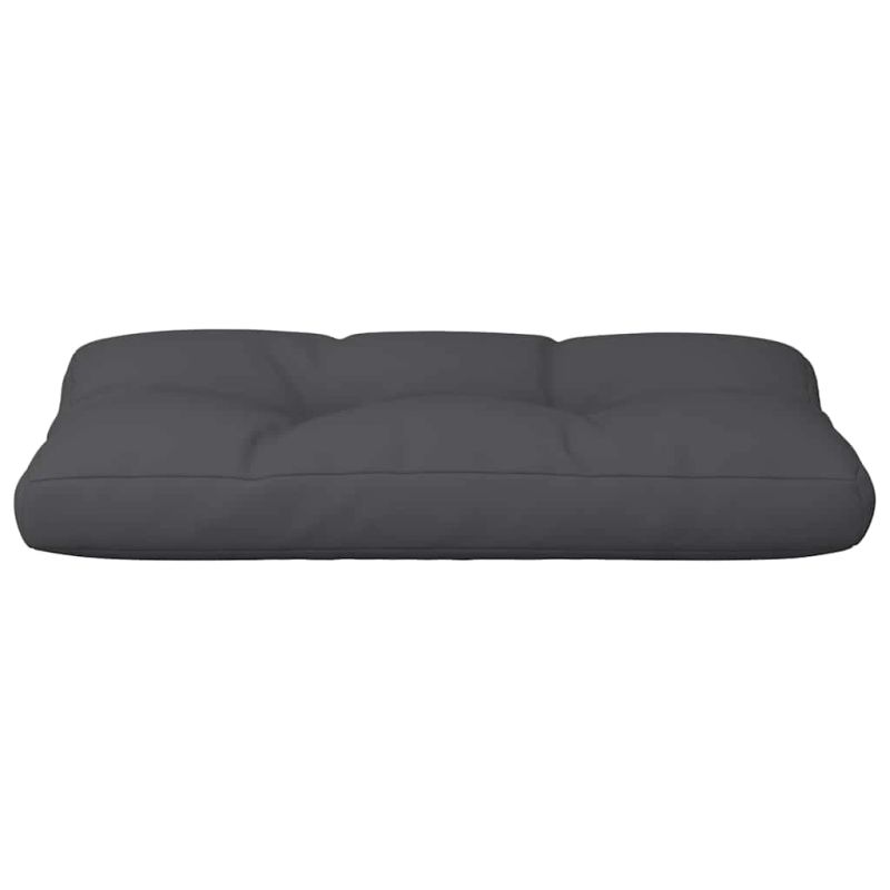 vidaXL palešu spilvens, 80x40x12 cm, audums, melns