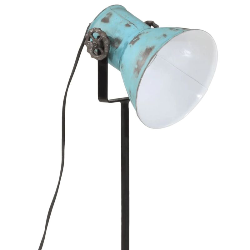 vidaXL grīdas lampa, 25 W, bružāti zila, 35x35x65-95 cm E27