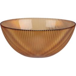 Bowl glass dia 15cm amber