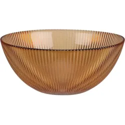 Bowl glass dia 15cm amber