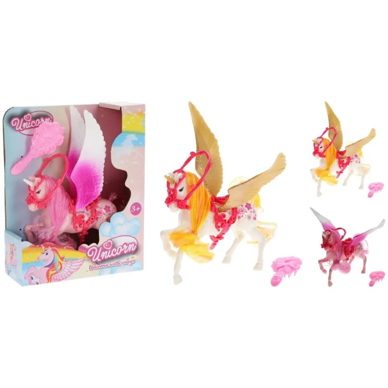 Rotaļlieta vienradzis ar spārniem