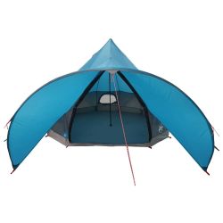 vidaXL Teepee palapinė su stogu Mėlyna ir Pilka 600 x 600 x 347 cm
