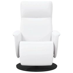 vidaXL Masāžas atzveltnes krēsls Balts 71 x 90 x 105 cm Mākslīgā āda