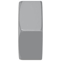 vidaXL Sešstūra uzgriežņi 2 pcs Sudraba M6 Tērauds