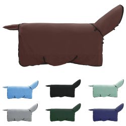 vidaXL Zirgu sega Pilnīgs tumši brūns Poliesters