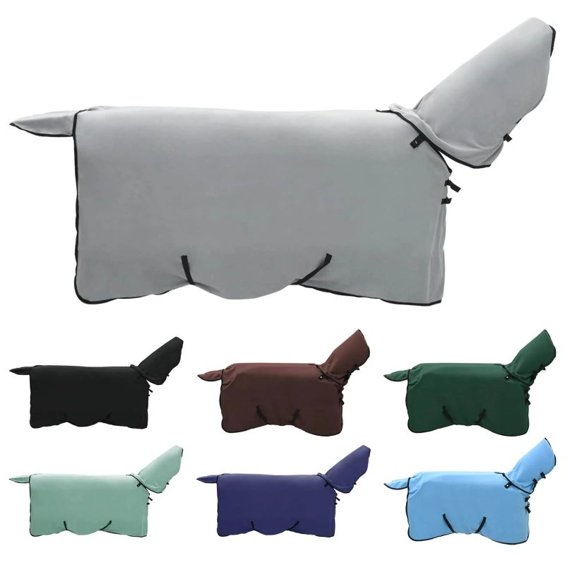 vidaXL Zirgu sega Pilnīgi gaiši pelēks un rozā Poliesters