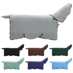 vidaXL Zirgu sega Pilnīgi gaiši pelēks un rozā Poliesters