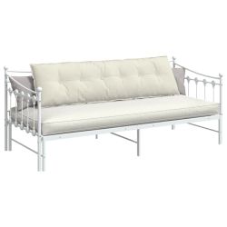 vidaXL Atpakaļ spilvens Krēmkrāsa 180 x 50 cm Korduroja audums