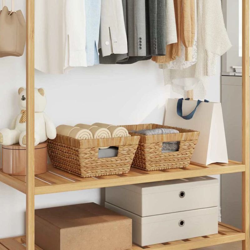 vidaXL Glabāšanas grozi 2 pcs Dabiska 38 x 28 x 15 cm Ūdens hiacintes