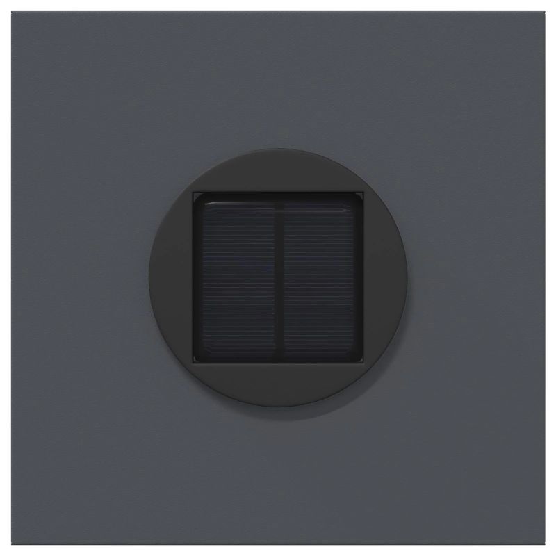 vidaXL Saules LED ceļa gaisma 2 pcs Antracīts Auksti velmēts tērauds