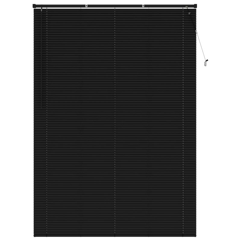vidaXL Venēcijas žalūzija Regulējams Melna 213 x 130 cm PVC