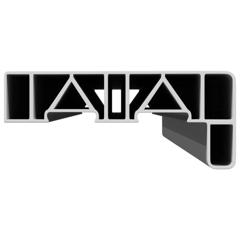 vidaXL Logu palodze Balts 60 x 15 x 4,5 cm PVC