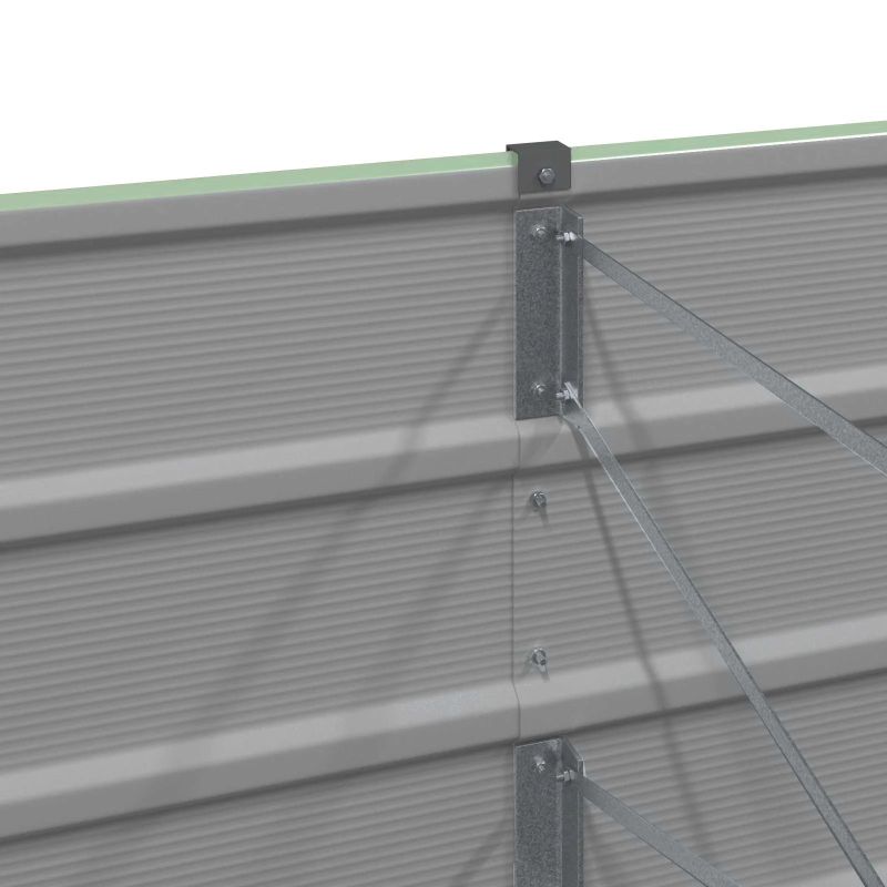 vidaXL Puķu kaste Pasteļa zaļa 480 x 50 x 45 cm Cinkots tērauds