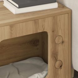 vidaXL Kaķu māja Mākslīgā ozola 51 x 30 x 52 cm Inženierijas koks