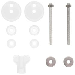 vidaXL Tualetes sēdeklis Pelēka 44 x 38 cm MDF plāksne