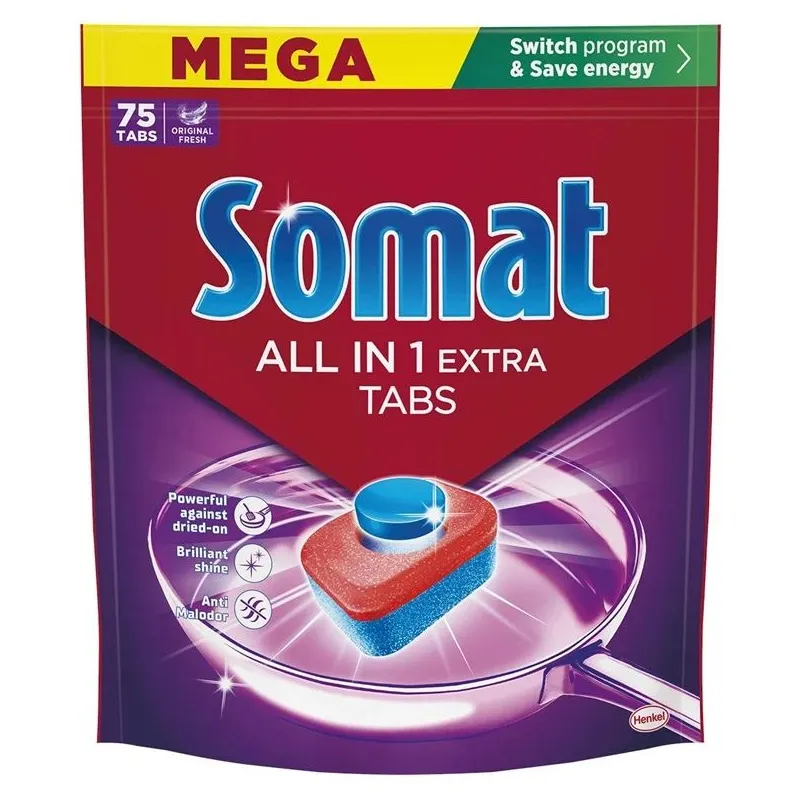 Indaplovių tabletės Somat All in 1 Extra, 75 vnt.