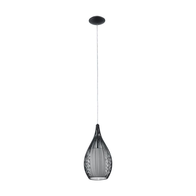 Lampa karināma Eglo razoni melna 1x60w e27