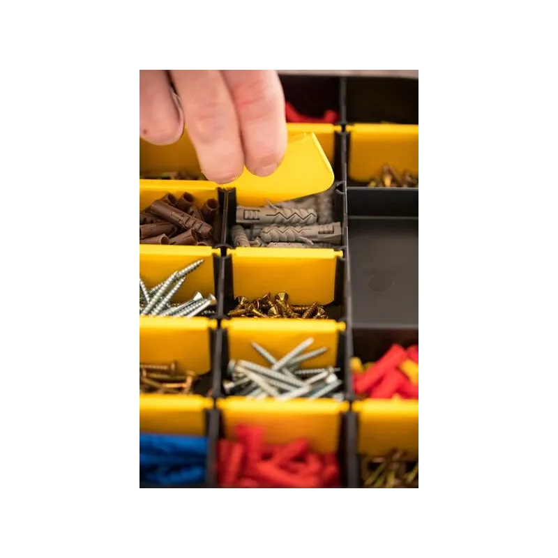 Instrumentu kaste Stanley STST81680, 27.2 cm x 18.9 cm x 4.6 cm, melna krās.-dzeltena krās.