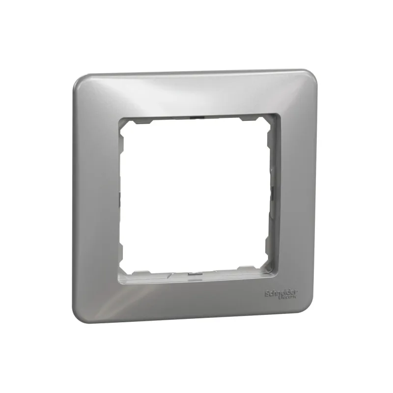 Vienvietīgs rāmis Schneider Electric Sedna Design, alumīnija krās.