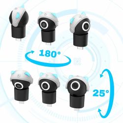 Subsonic Playcam 1080 2in1 HD Mini Camera For Nintendo Switch 2 Light Blue