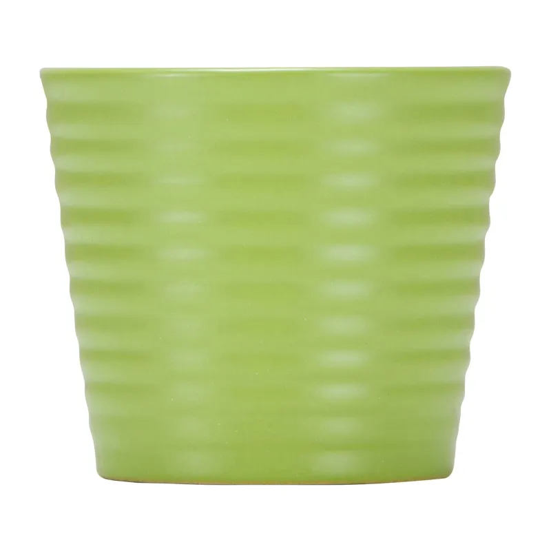 Puķu pods Scheurich Expressive 56371, keramika, brūna krās.-balta krās.-melna krās.