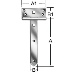 Петля для ворот Vorman, 3.3 см