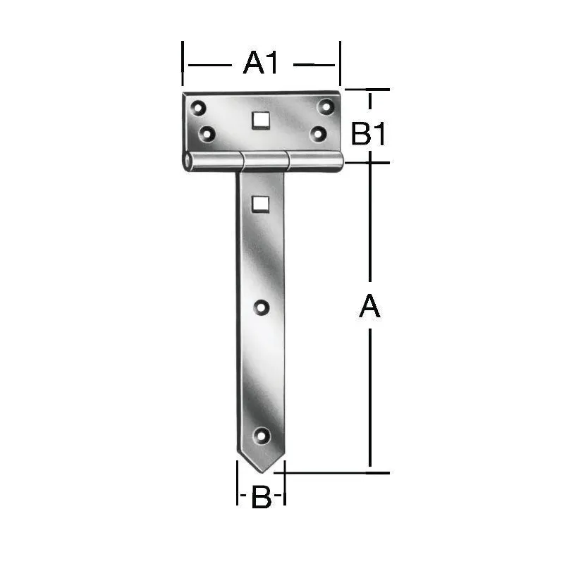 Eņģes vārtiem Vorman, 3.3 cm