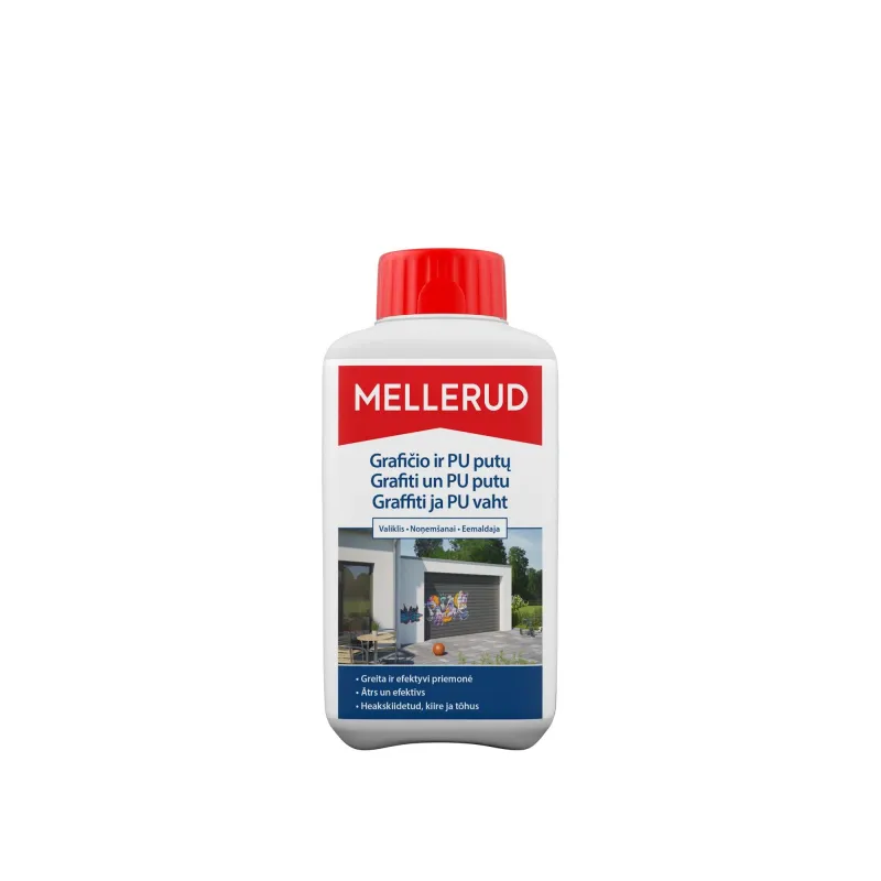 Tīrīšanas līdzeklis, poliuretāna putas-grafikam Mellerud, 0.5 l