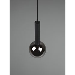 Lampa griestu clayton e27 matēta melna
