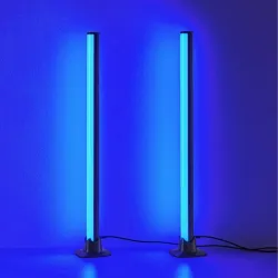 Galda lampas led boy 2 gab melnas rgb