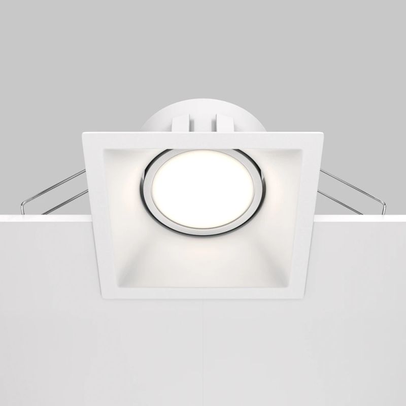 Lampa ieb. apgr. dot ip20 gu10 kv balta