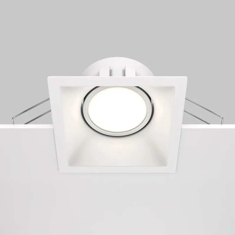 Lampa ieb. apgr. dot ip20 gu10 kv balta