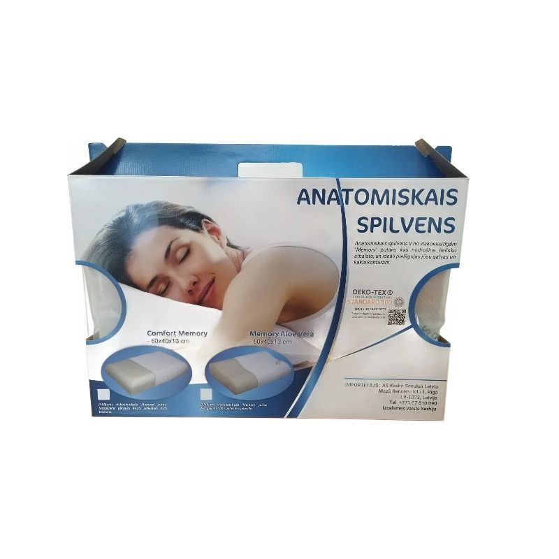 Spilvens memory aloe vera 60x40cm