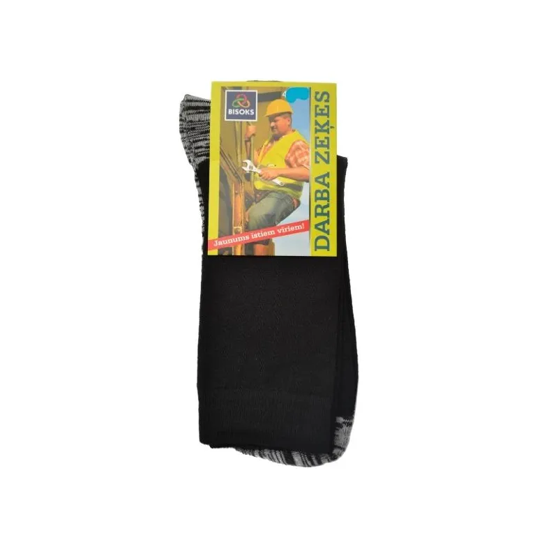 Vīriešu zeķes Bisoks 12140, melna krās., 43-46