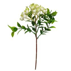 Dekoratīvās odziņas ķekarā 33cm, baltas