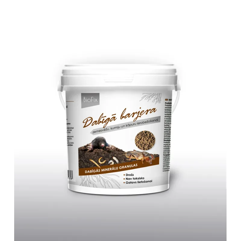BioFix dabīgs līdzeklis pret sliekām, kurmjiem un kāpuriem 1 l