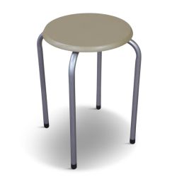 Taburete demet 30x30x45 cm koka-sudraba