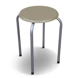 Taburete Domoletti Demet, koka krās.-sudraba, 30 cm x 30 cm x 45 cm