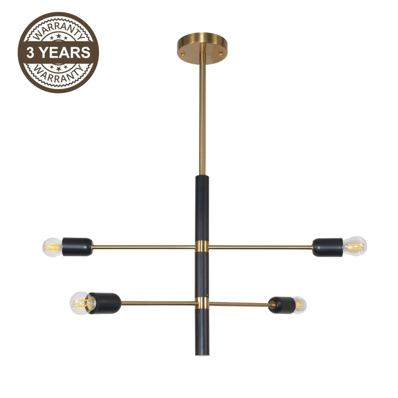 Valgusti rippuv Domoletti Venezia AP-9972-04-8017-062, E27, 4 x 40 W