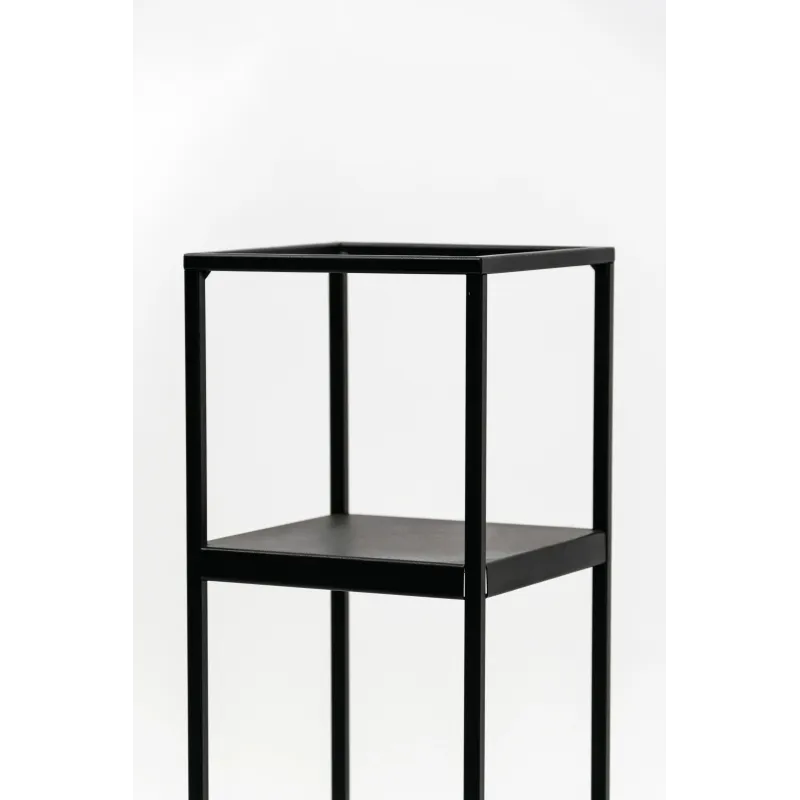 Ziedu statīvs Garden Center LILLE, 19 cm x 19 cm, 62 cm, metāls, melna krās.