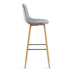 Ēdamistabas krēsls Domoletti ALAULA 53000006488, pelēka krās., 47.5 cm x 42.5 cm x 106 cm