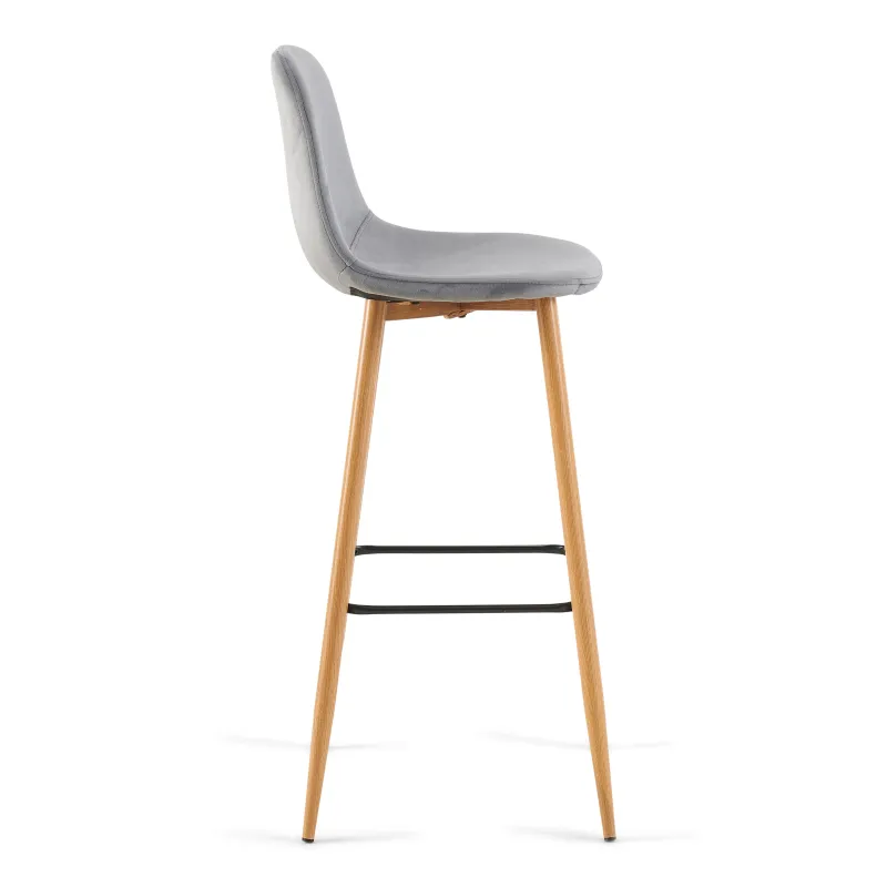 Ēdamistabas krēsls Domoletti ALAULA 53000006488, pelēka krās., 47.5 cm x 42.5 cm x 106 cm