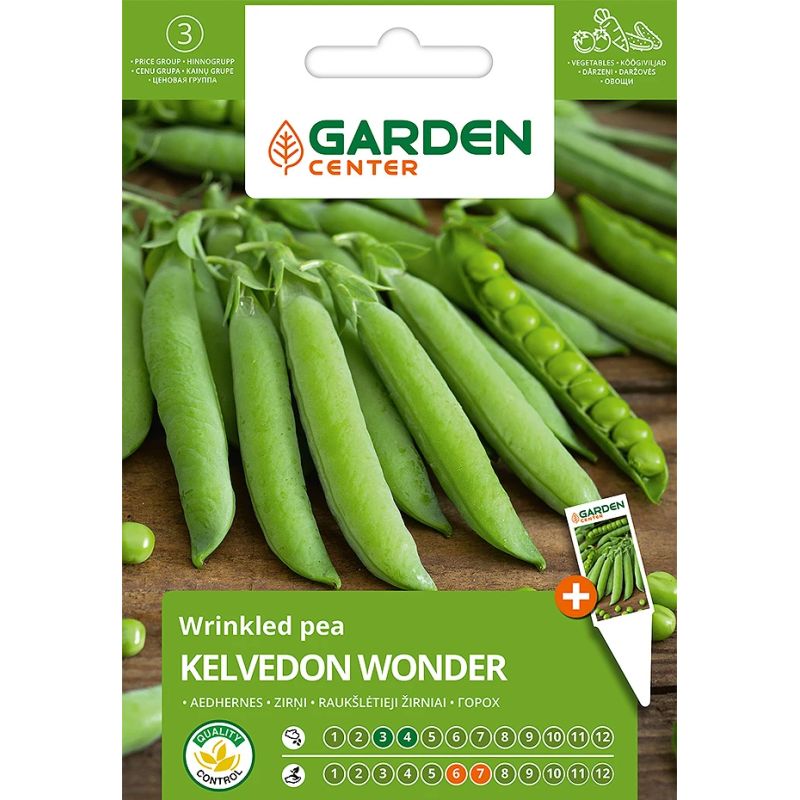 Sēklas dārzeņu zirņi šķaut kelvedon 10g