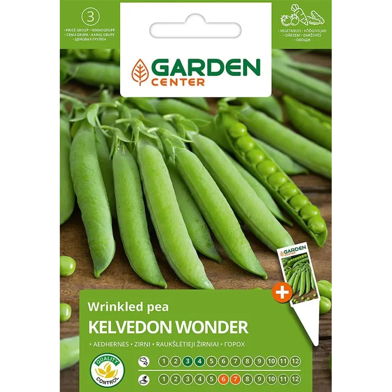 Sēklas Garden Center, zirņi KELVEDON WONDER, 10 g