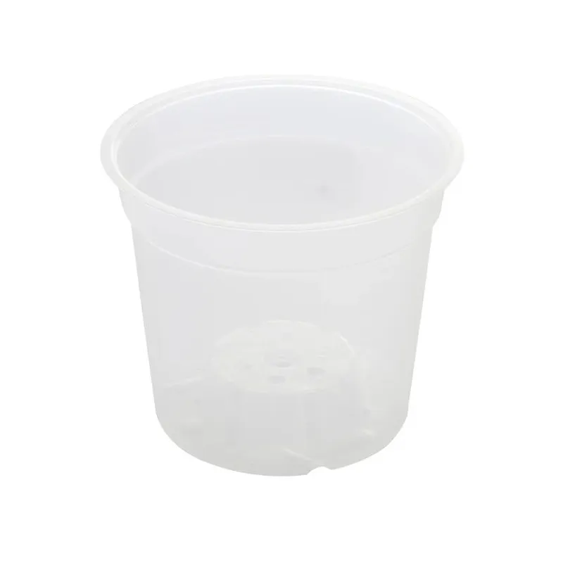 Puķu pods Orchidea MCH15, plastmasa, caurspīdīga krās.