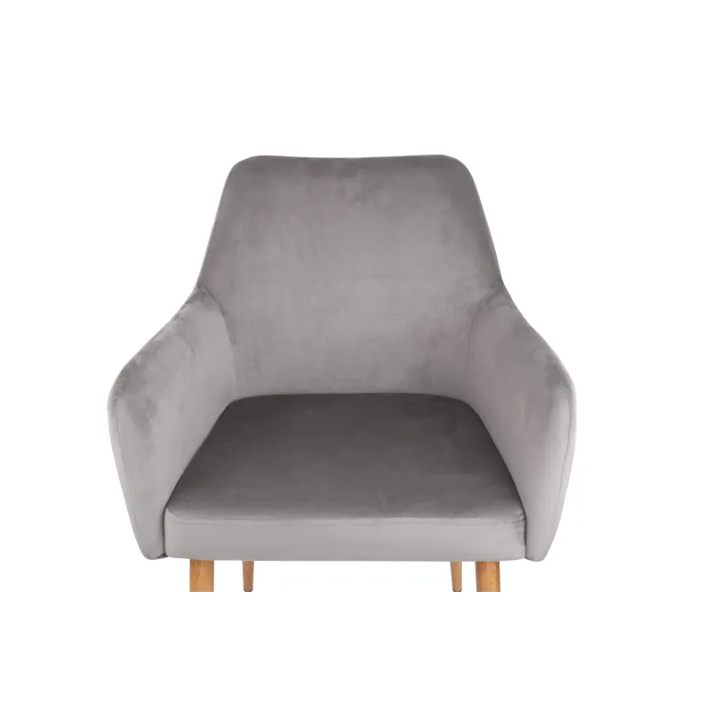 Ēdamistabas krēsls Domoletti Zenon, koka-pelēka, 59.5 cm x 57 cm x 85.5 cm