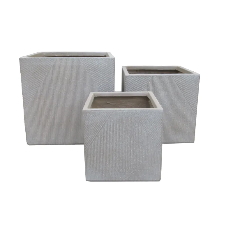 Puķu pods Domoletti LT24784-1S, keramika-māls, pelēka krās.