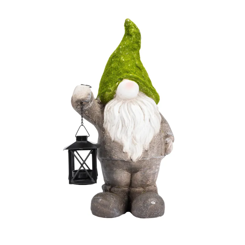 Dārza apdare Rūķis Garden Center NFL22190-42, 21 cm x 14 cm x 41.5 cm, zaļa-pelēka