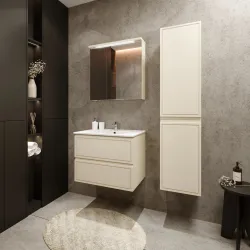 Шкаф для раковины Riva Outline, бежевый, 45.5 см x 69 см x 55 см